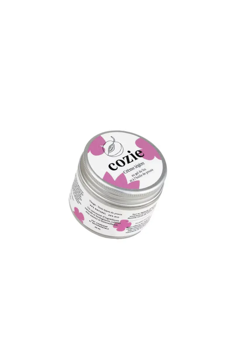 Crème légère au gel de lin et huile de prune