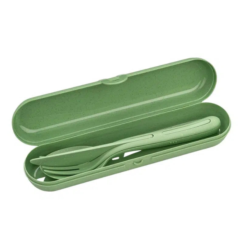 Etui + set de grand couvert en matière organique bio-circulaire