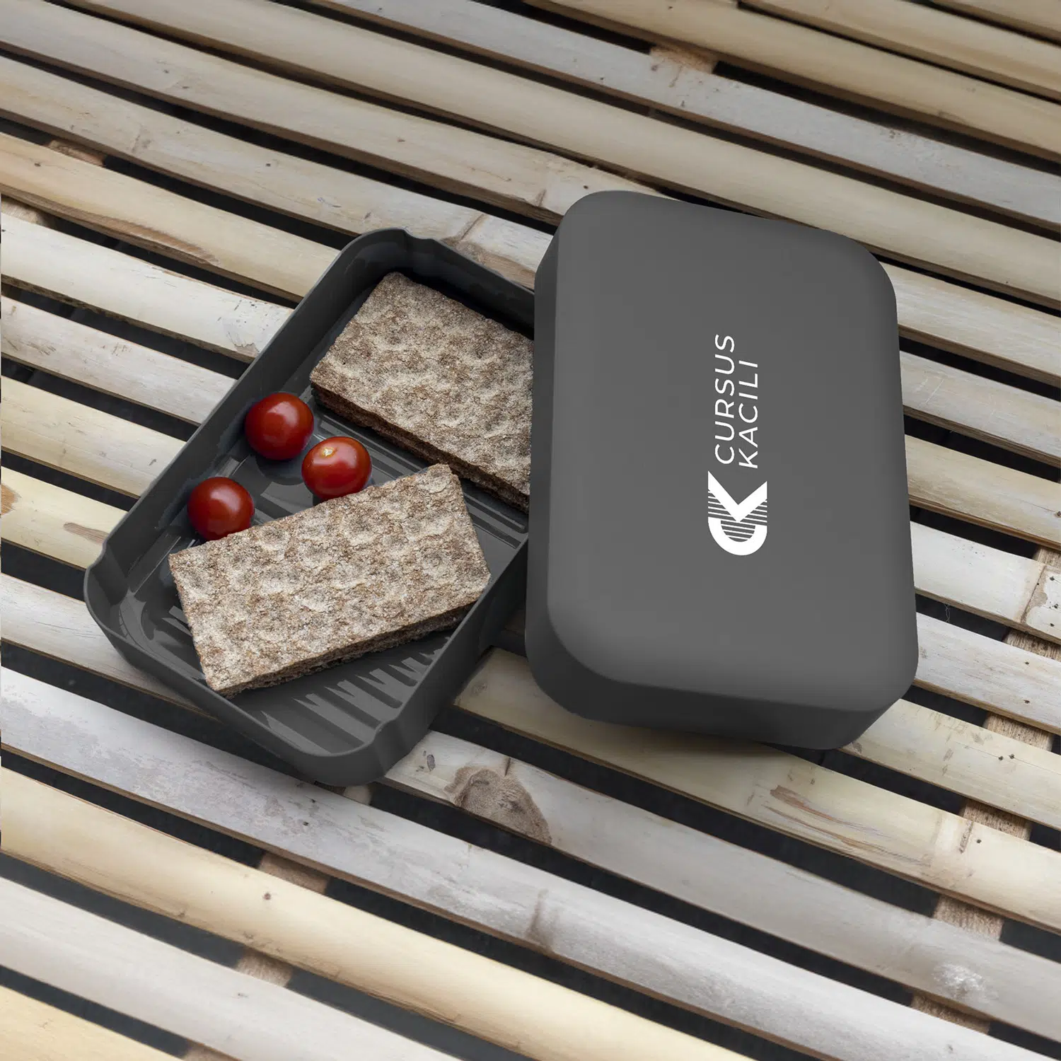 Boîte à lunch personnalisable en plastique recyclé – Image 2